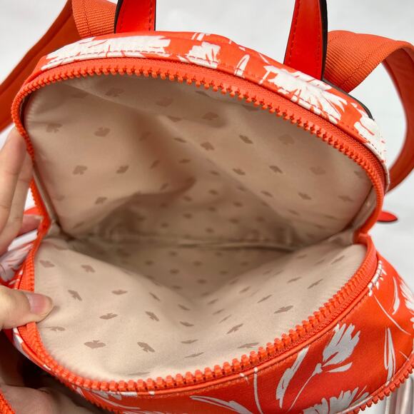 Kate Spade Karissa Orange Nylon Floral Backpack main image 4